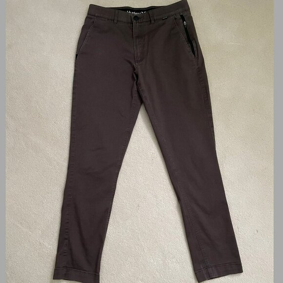 Hurley Other - Hurley Regular Fit Chino Brown Straight Leg Men's Size 30 x 30